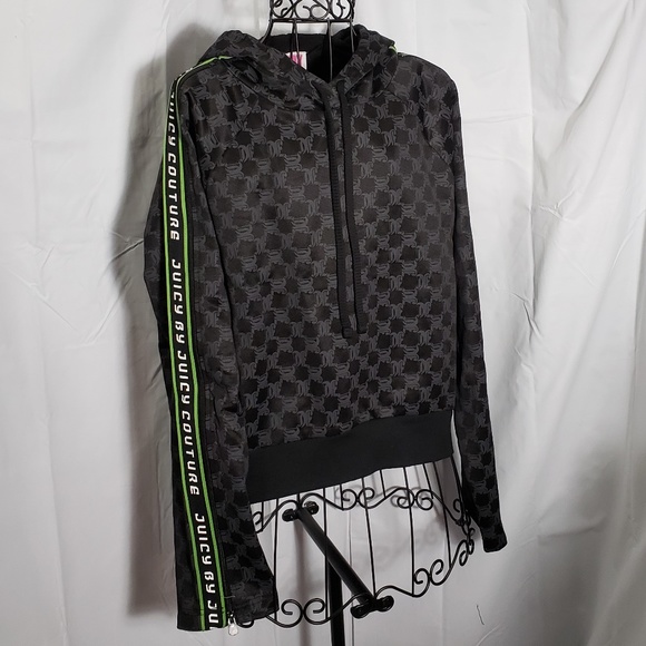 Bird by Juicy Couture Tops - Juicy Couture Check Tricot Logo Hoodie NWT